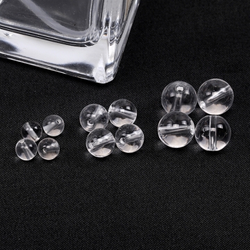 天然石ビーズ クリスタルクォーツ 丸玉 8mm（6ヶ）