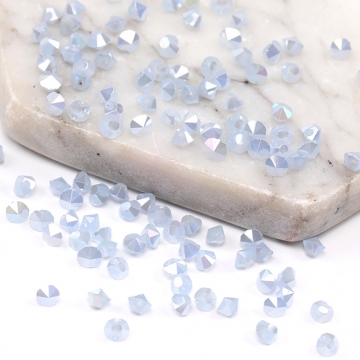 メッキガラスビーズ ダイヤ（1連約98ヶ）