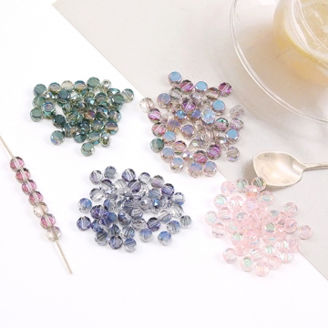 メッキガラスビーズ コインカット 2.5×4mm（1連約140ヶ）