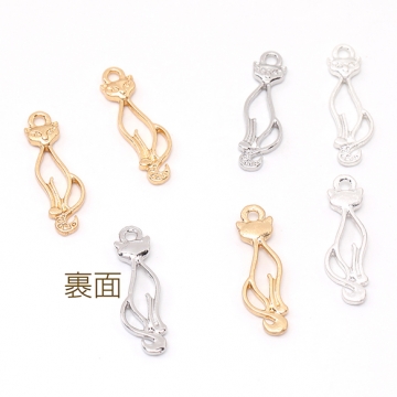 レジンフレームチャーム キツネ 6×20mm（8ヶ）