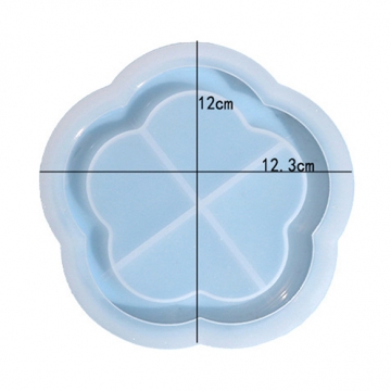 シリコンモールド ハート 花型 プレート（1ヶ）