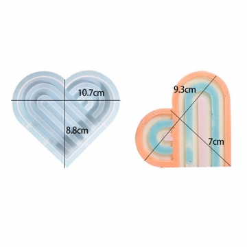 シリコンモールド ハート 107×88×20mm（1ヶ）