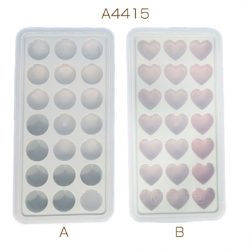 シリコンモールド ラウンド ハート （1ヶ）