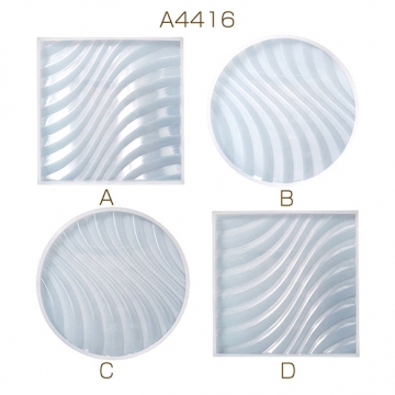 シリコンモールド ラウンド 四角 コースター （1ヶ）