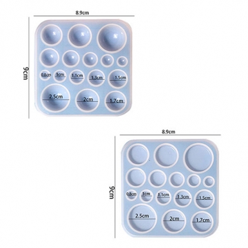 シリコンモールド 宝石 ラウンド 89×90mm （1ヶ）