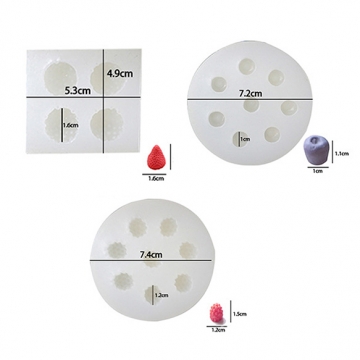 シリコンモールド ラズベリー ブルーベリー いちご （1ヶ）