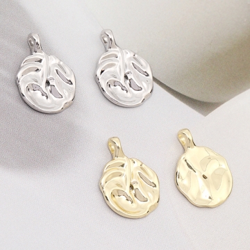 高品質メタルチャーム 不規則型 1カン 15.5×21mm（6ヶ）