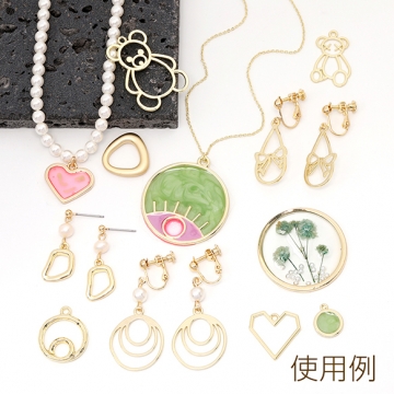 高品質透かしチャーム ゴールド（10ヶ）