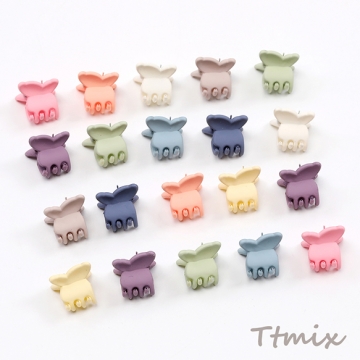 MINIバンスクリップ 13×15mm ミックスカラー（10ヶ）