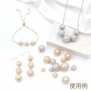 ワイヤーパールビーズ 丸玉 11mm（10ヶ）