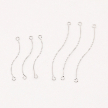 コネクターパーツ S字コネクターパーツ 2カン 0.4×25mm（10ヶ）