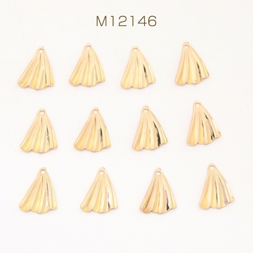 メタルチャーム 三角形 1穴 12×16mm ゴールド（10ヶ）