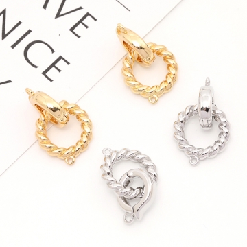 高品質留め金具 ネックレス・ブレスレット用 16×27mm（1セット）