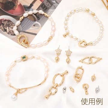 高品質留め金具 ネックレス・ブレスレット用 7.5×56mm（1セット）