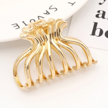 バンスクリップ メタルヘアクリップ 4×5.5cm