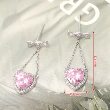 ハートピアス レディースピアス おしゃれピアス トレンドピアス 10×31mm