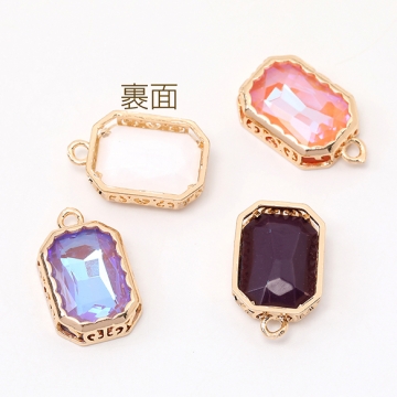 フレームガラスチャーム 長方形型 1カン 12×16.5mm