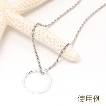 銀古美リングパーツ アンティークシルバー フープパーツ デザインリング コネクターパーツ ウェーブライン（20ヶ）