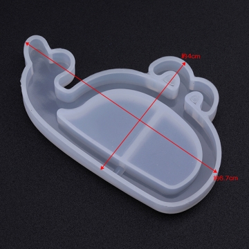 シリコンモールド ソフト シリコン型 クジラ 4×6.7cm（1ヶ）