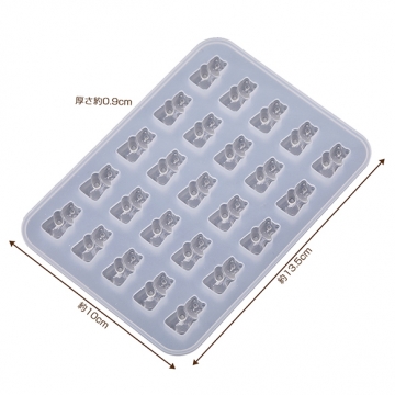 シリコンモールド ソフト シリコン型 クマ（1ヶ）