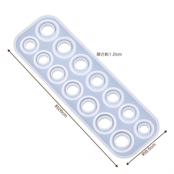 シリコンモールド ソフト 指輪型 14種 (1枚)