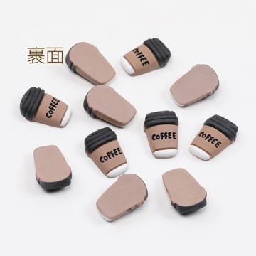 樹脂貼付けパーツ 樹脂カボション コーヒーカップ 16×21mm（20ヶ）