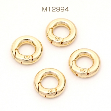 カラビナ キーホルダー金具 ラウンド ゴールド 3.5×14mm（2ヶ）