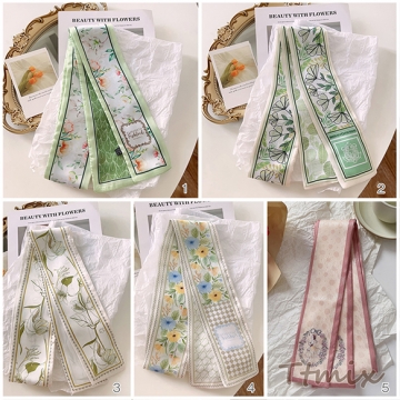 スカーフ ヘアスカーフ 6.5×90cm