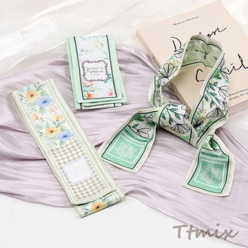 スカーフ ヘアスカーフ 6.5×90cm