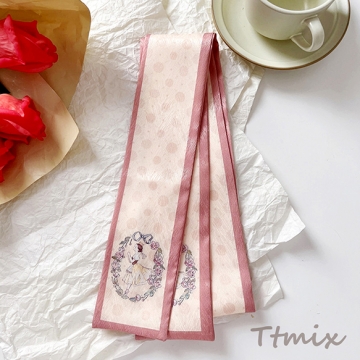 スカーフ ヘアスカーフ 6.5×90cm