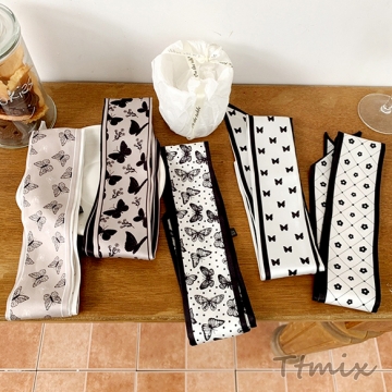 スカーフ ヘアスカーフ 6.5×90cm