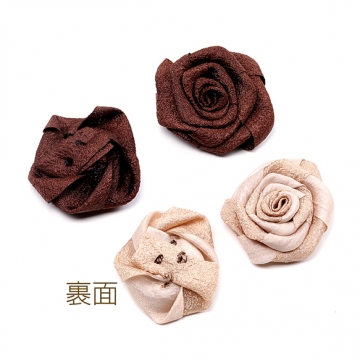フラワーパーツ 花パーツ 貼り付けパーツ デコパーツ 縫い付け カメリア 4×6cm