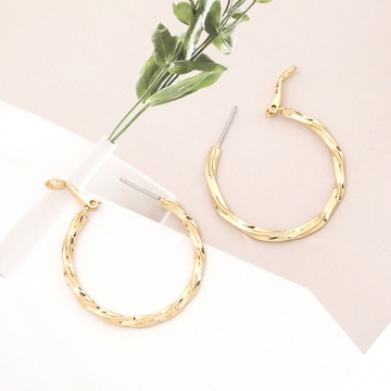 デザインフープピアス 33mm（2ヶ）