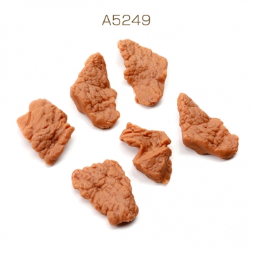 ミニチュアフードパーツ プラスチック製 フェクスフードデコパーツ 食品サンプル貼付けパーツ カット済肉 （10g）