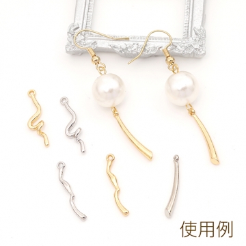 スティックチャーム メタルスティックチャーム 棒チャーム 1カン付き 3×22mm（4ヶ）