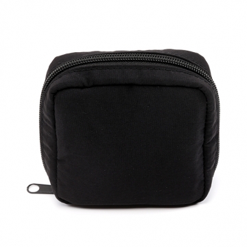 収納ポーチ 小銭入れ 小物入れ ミニウォレット ファスナータイプ ブラック 約4×10×10cm（1ヶ）