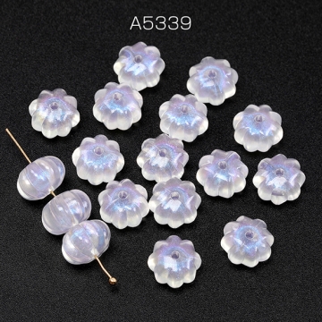 アクリルビーズ カボチャビーズ カボチャモチーフ 縦穴 約12mm（30ヶ）