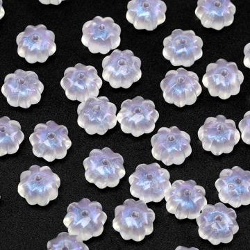 アクリルビーズ カボチャビーズ カボチャモチーフ 縦穴 約12mm（30ヶ）