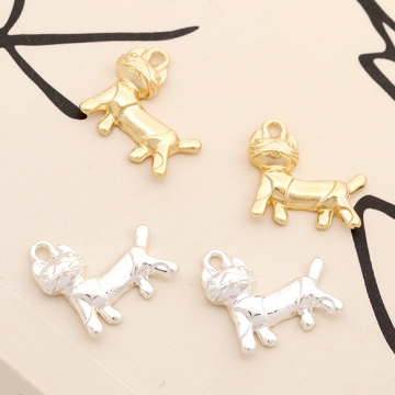 立体メタルチャーム 猫チャーム ねこチャーム キャットチャーム 猫メタルチャーム 1カン付き 約14×15mm（6ヶ）