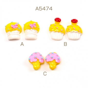 スイーツデコパーツ ケーキ ミニチュアスイーツ貼付けパーツ 樹脂製  ヘアクリップ フォットフレームデコレーションパーツ