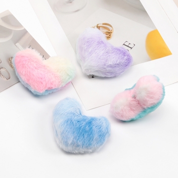 クッションパーツ モフモフハートパーツ バッグチャーム ハートストラップ制作におすすめ ぷっくりハート (1ヶ)