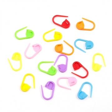 プラカラー安全ピン プラスチック製 ブローチピン カラーアソート