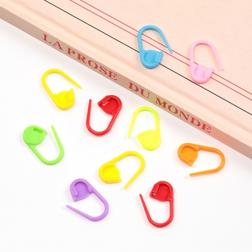 プラカラー安全ピン プラスチック製 ブローチピン カラーアソート