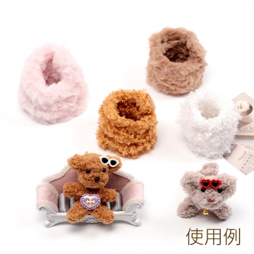 ワイヤーモール 太め ドールモール ド―ル人形ワイヤー もふもふファーモール ぬいぐるみ制作 手芸モール 長さ1m 太さ20mm