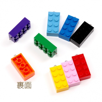 ブロックチャーム 重ねることができる キーホルダー ストラップチャーム カラフル キッズ工作おすすめ カン付き 約16×36mm