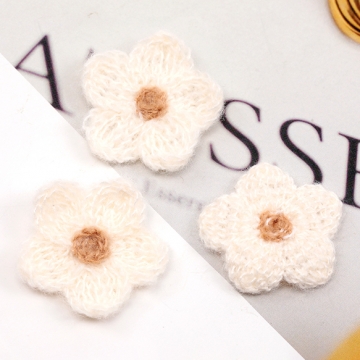 刺繍ワッペン 花モチーフ アップリケ 刺繍パーツ テープキーホルダー装飾 衣服 帽子 靴 バッグ飾り付け (10枚入り)