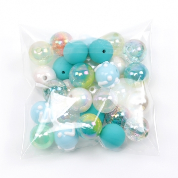 アクリルビーズ ラウンド カラーミックス 約16mm（30ヶ）