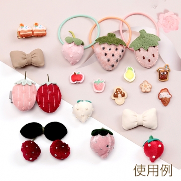 ワッペン DIY服  髪飾り 衣類 帽子 かばん 飾り 縫い付け 補修パッチ 全3種（6ヶ）
