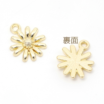 メタルチャーム フラワー 合金製 約 12×15mm（6ヶ）