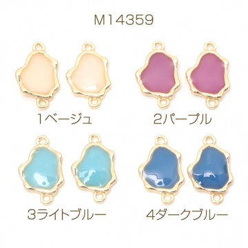 エポチャーム 幾何学 2カン付き 合金製 約11×19mm（4ヶ）